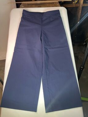 Chico's Navy Wide-Leg Trousers
